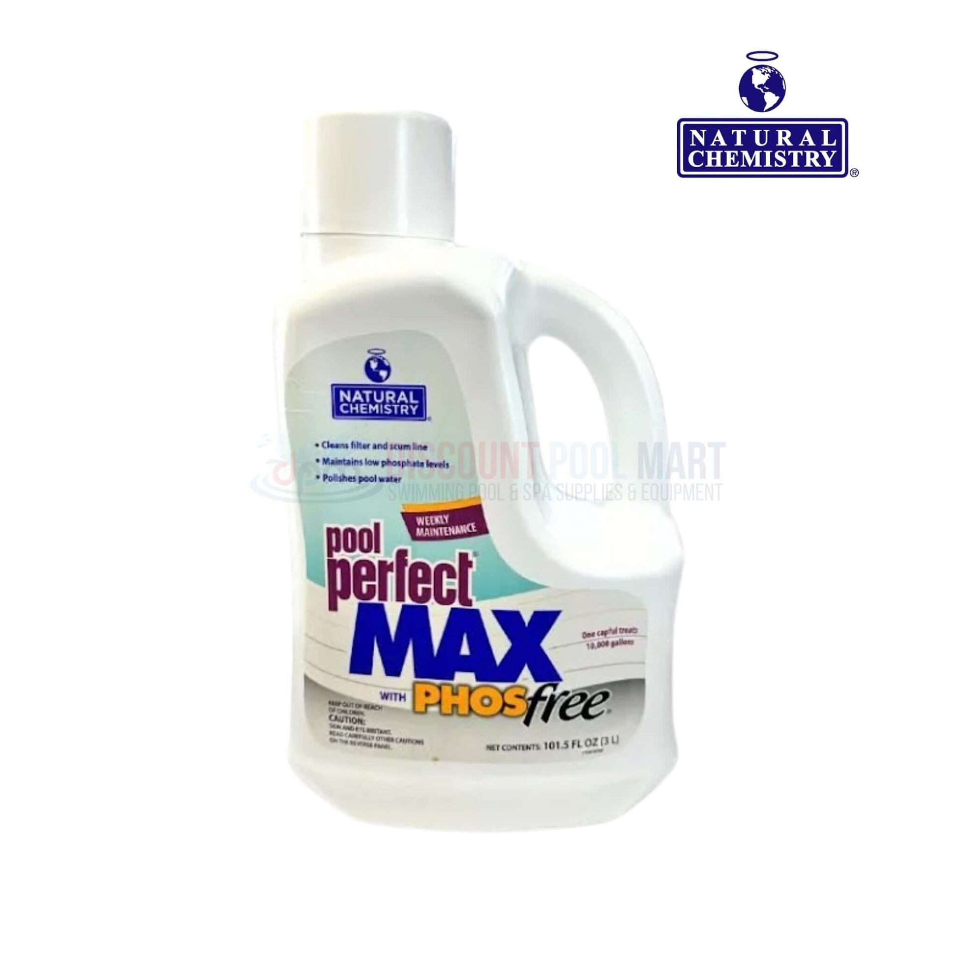 Natural Chemistry Pool Perfect MAX + PHOSfree 3L from Discount Pool Mart for efficient pool maintenance.
