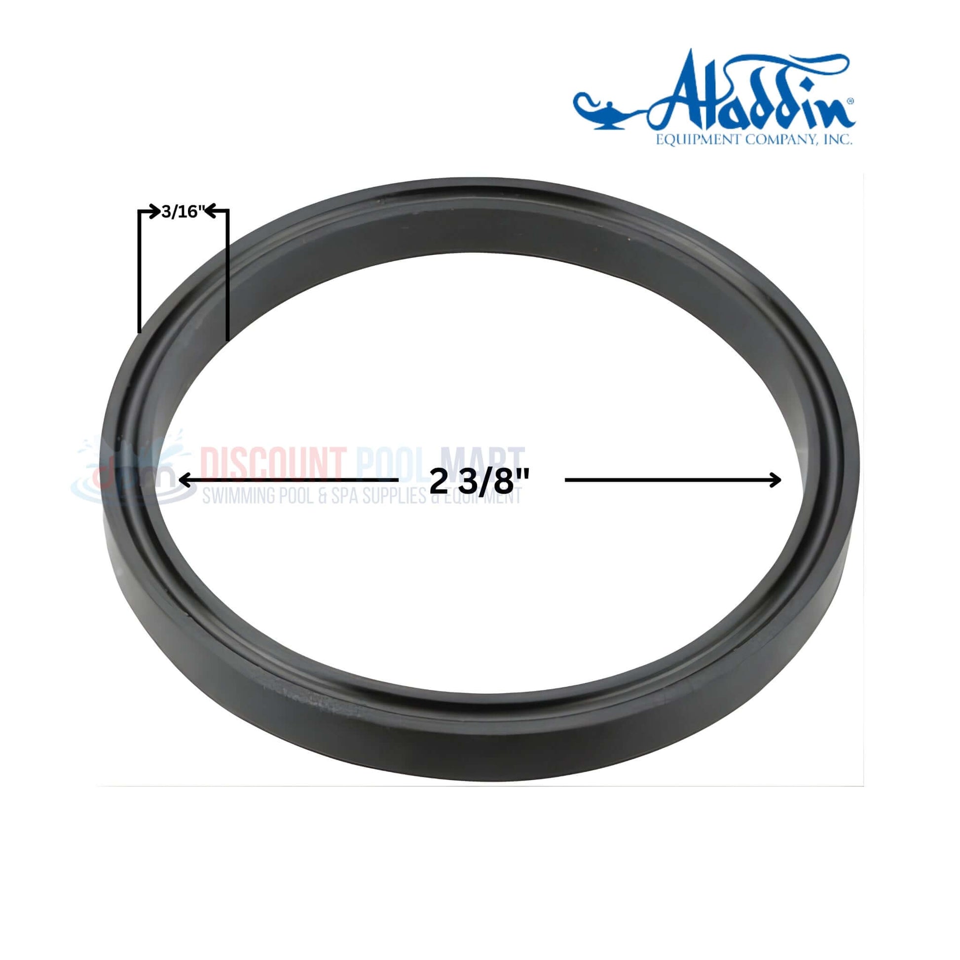 O-141 | Aladdin Hayward Super Pump Diffuser Gasket | SPX1600R, black gasket, 2 3/8" diameter, precision replacement for swimming pool parts.