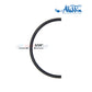 O-283 | Aladdin Rainbow Chlorinator Lid O-Ring, 3/16" thick, black rubber seal for watertight integrity, from Discount Pool Mart.