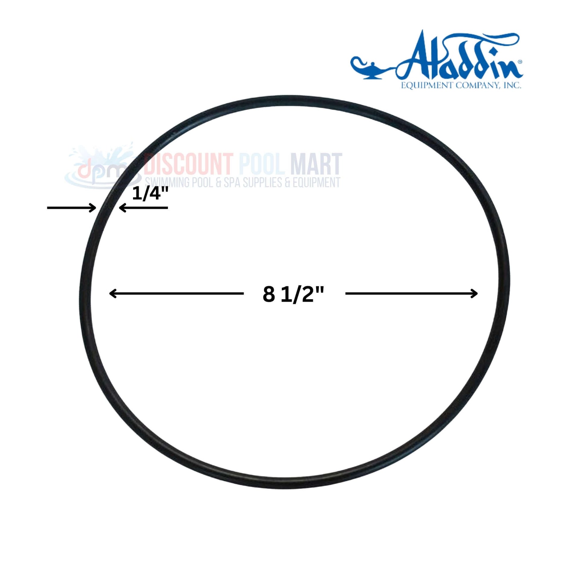 O-469 | Aladdin Sta-Rite Pump Seal Plate O-Ring | U9-375 from Discount Pool Mart. Black rubber O-ring measuring 8.5" diameter.
