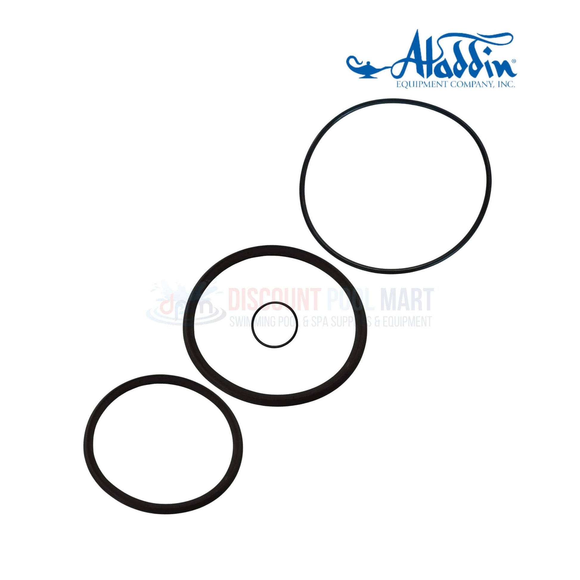 O-512KIT | Aladdin 2" O-Ring Kit for Hayward Slide Valves showing three black O-rings from Discount Pool Mart.