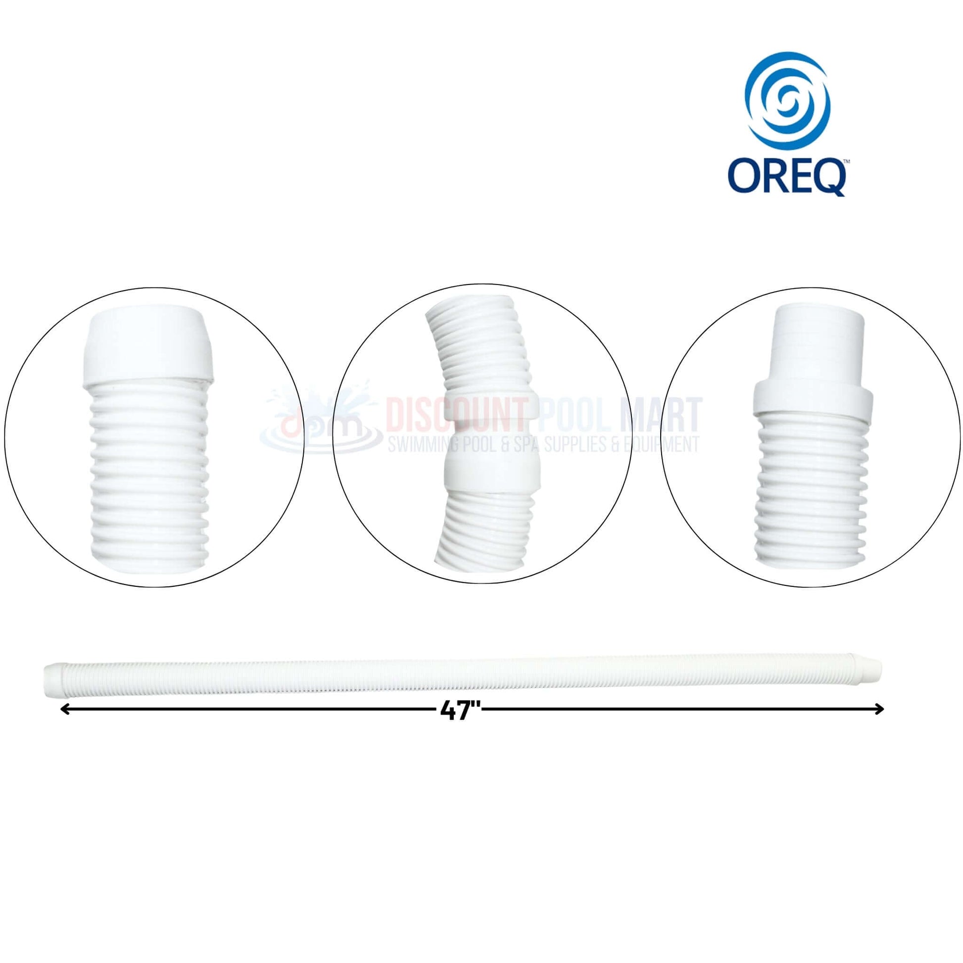 OREQ 4' Ft Sectional Connector Hose for Automatic Pool Cleaner Vacuum | Discount Pool Mart | Durable Replacement