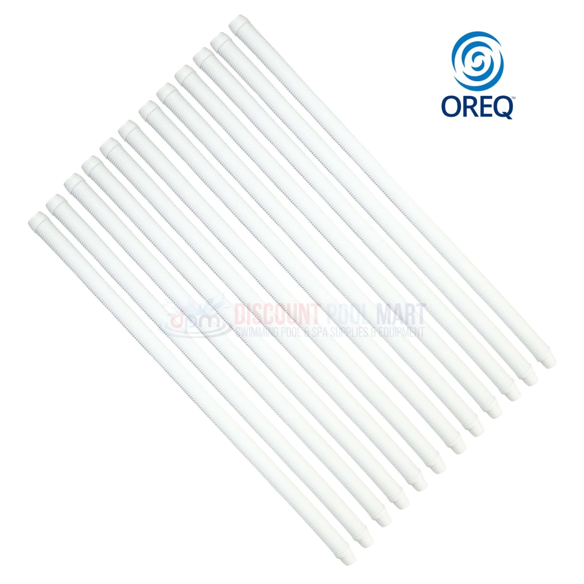 OREQ sectional connector hose for automatic pool cleaner vacuum in white from Discount Pool Mart DPM, 4' Ft, APC204.