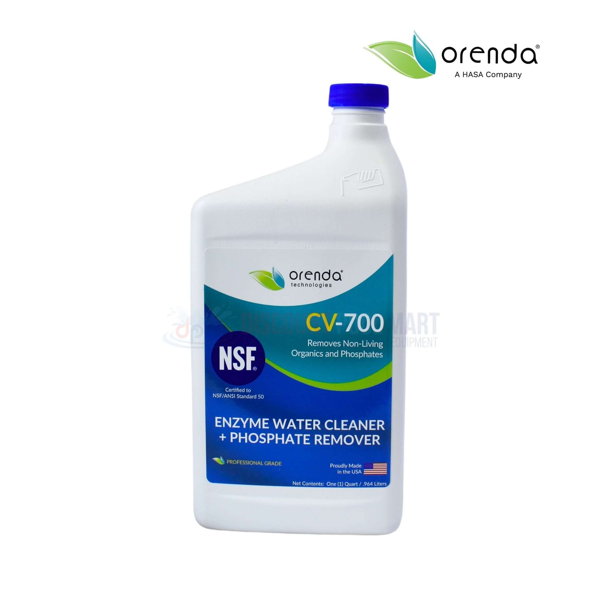 Orenda CV-700 Enzyme Cleaner and Phosphate Remover 32 oz from Discount Pool Mart DPM, effective for pools and spas.