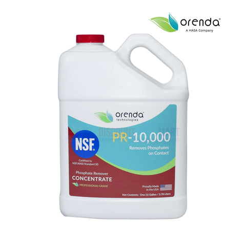 Orenda PR-10000 Phosphate Remover at Discount Pool Mart DPM, 1 Gallon Concentrate for pool algae prevention.