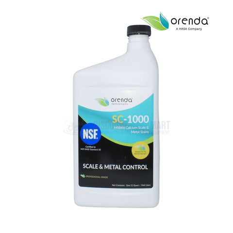 Orenda SC-1000 Scale and Metal Control 32 oz from Discount Pool Mart DPM, inhibits calcium scale & metal stains.