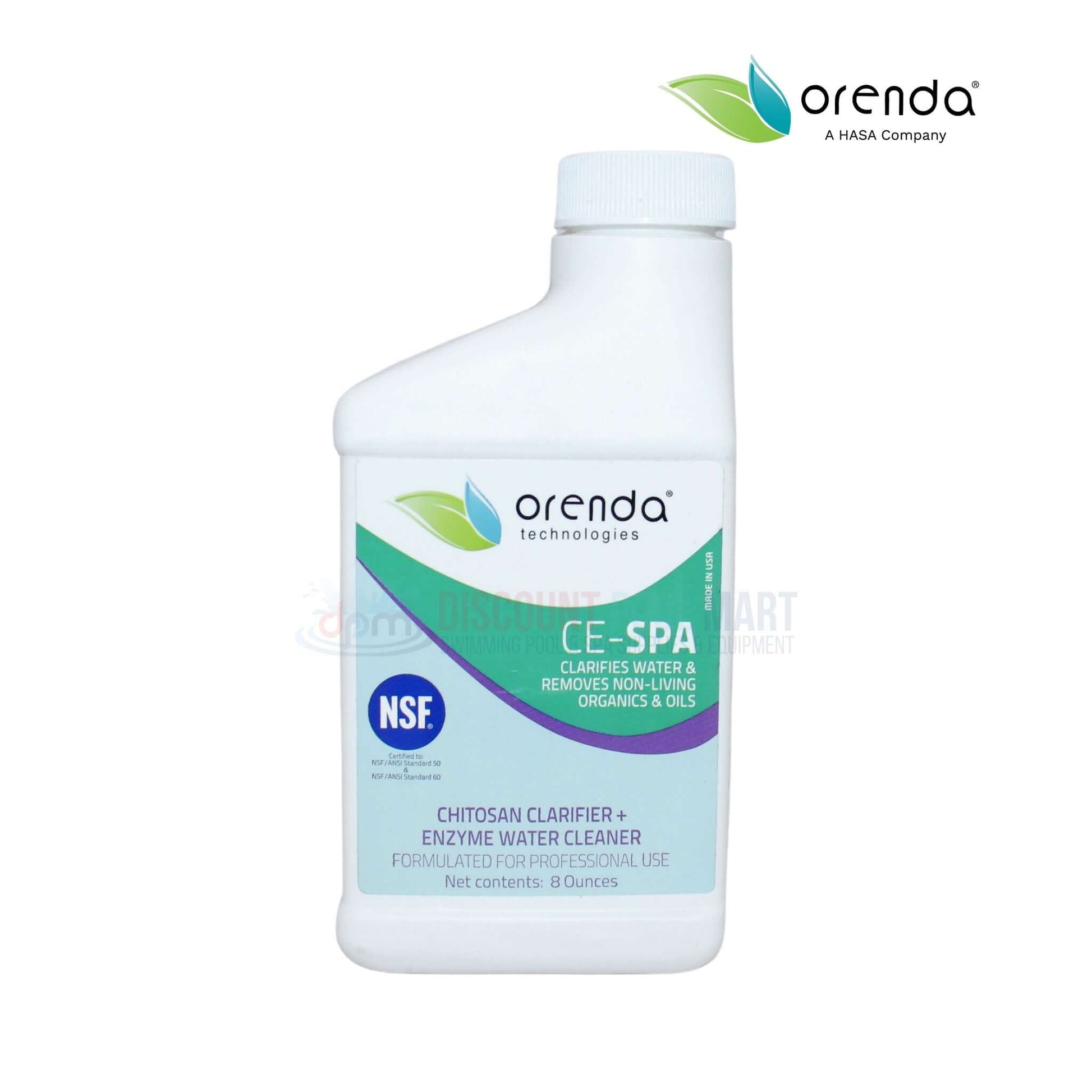 Orenda CE-SPA Chitosan Clarifier + Enzyme Water Cleaner 8oz for pools and fountains | Discount Pool Mart DPM