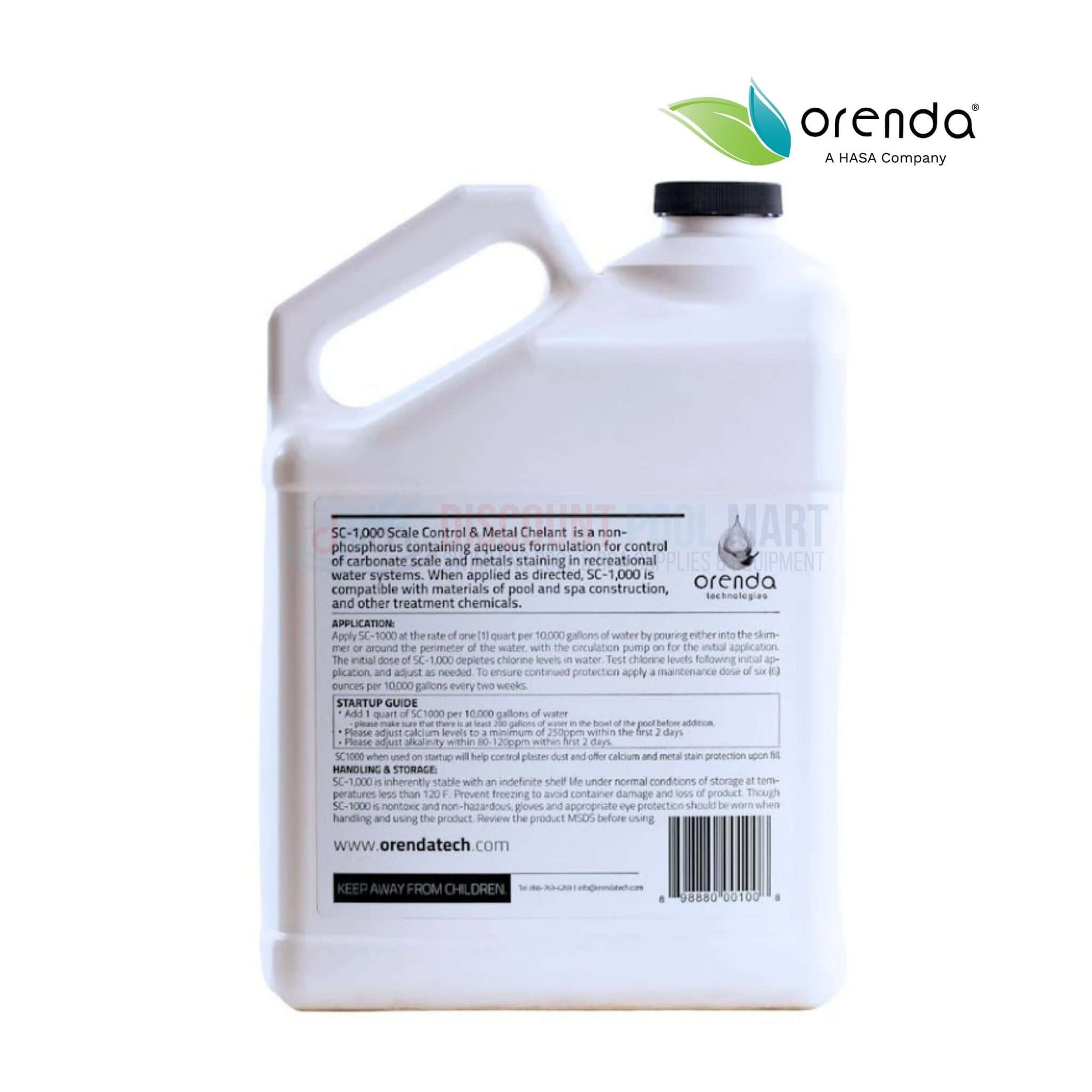 Orenda SC-1000 Pool Scale and Metal Control Solution 1 GAL for hard water issues | Discount Pool Mart DPM