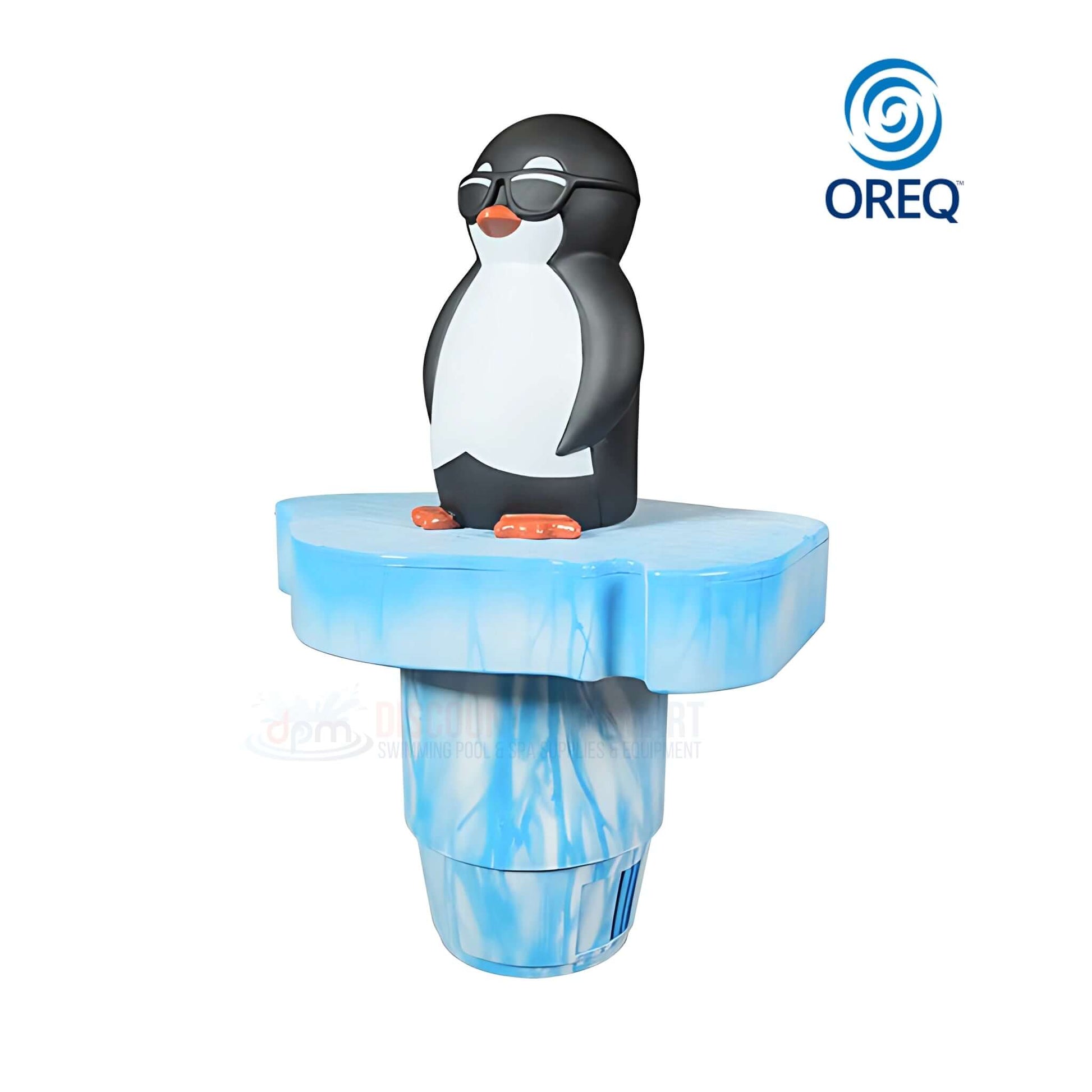Oreq Chillin' Charline Float Chlorinator with penguin design, for chlorine tablets from Discount Pool Mart DPM.