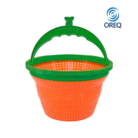 Oreq Gorilla Tuff Pool Skimmer Basket G9 in orange and green from Discount Pool Mart DPM for universal pool skimmer fit.