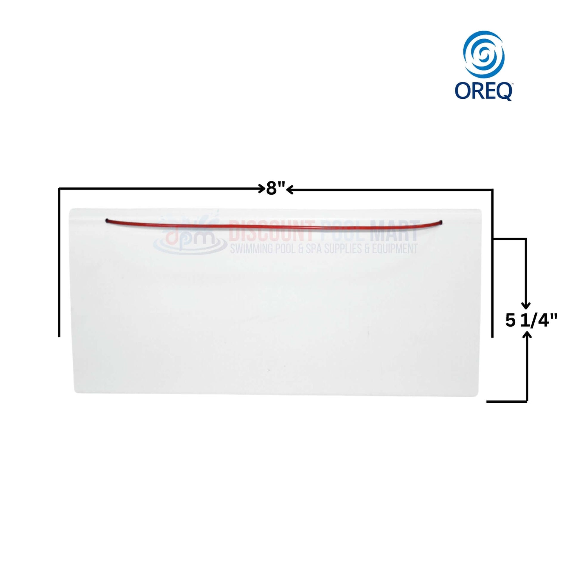 Oreq Skimmer Weir Gate 8 inches SW911 from Discount Pool Mart DPM, durable plastic for efficient pool maintenance.