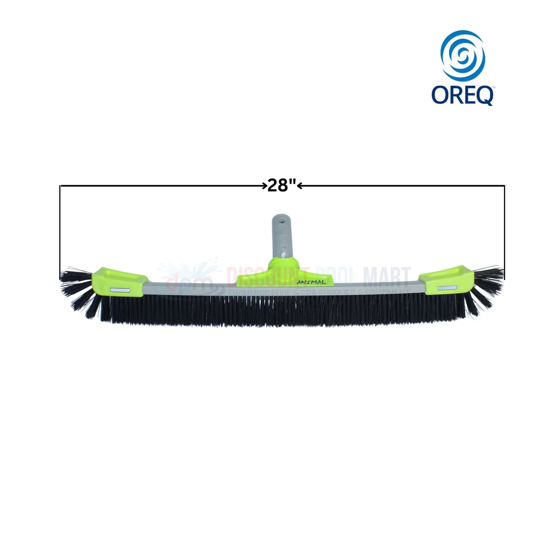 Oreq Animal Pro Pebble and Plaster Brush BR4128G, 28" wide, from Discount Pool Mart DPM for cleaning pebble surfaces.