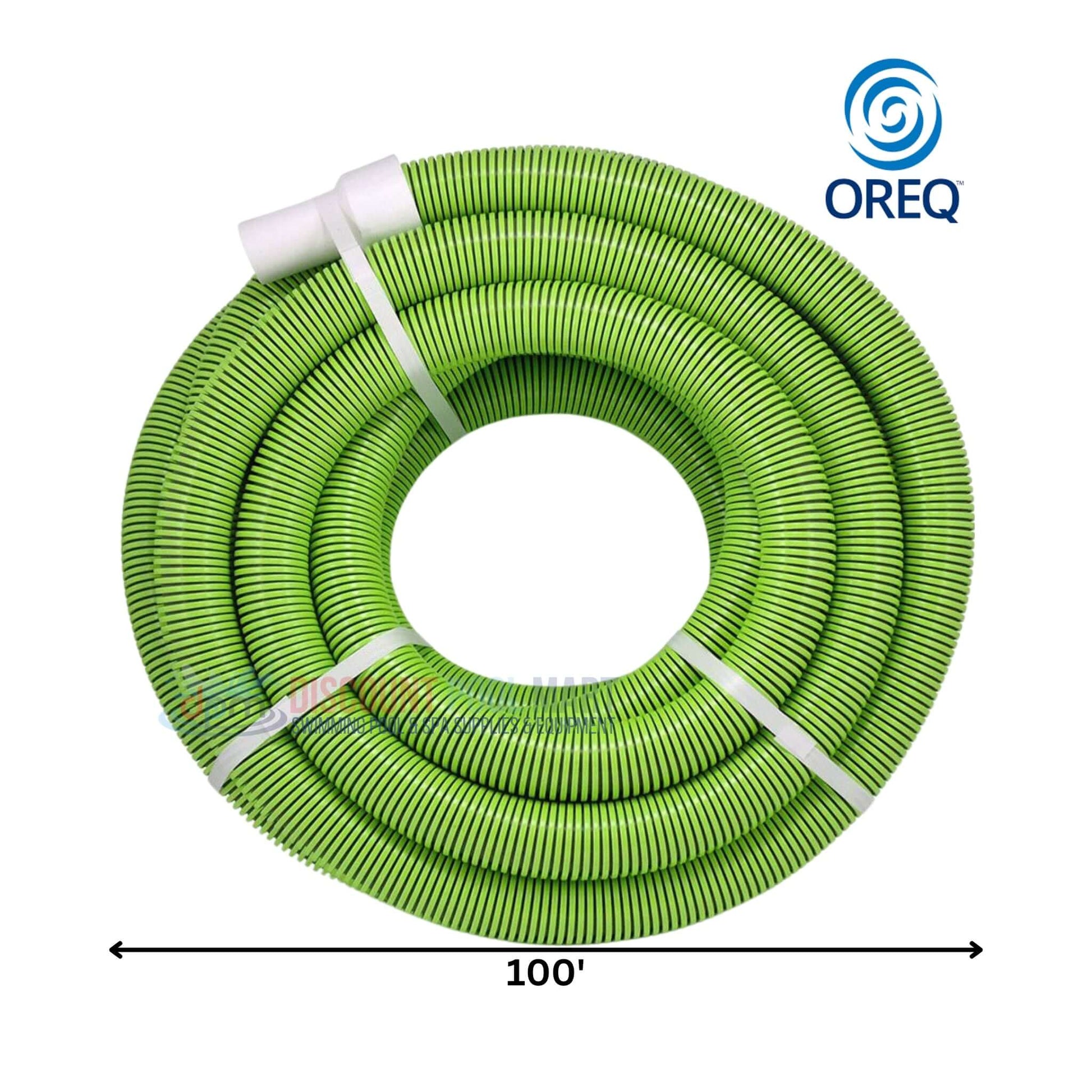 Oreq Master Flex Vacuum Hose 1.5" X 100' from Discount Pool Mart DPM, durable and ideal for pool cleaning.