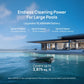 Beatbot P300 Pro Cordless Robotic Pool Cleaner from Discount Pool Mart, demonstrating powerful cleaning in large residential pool.