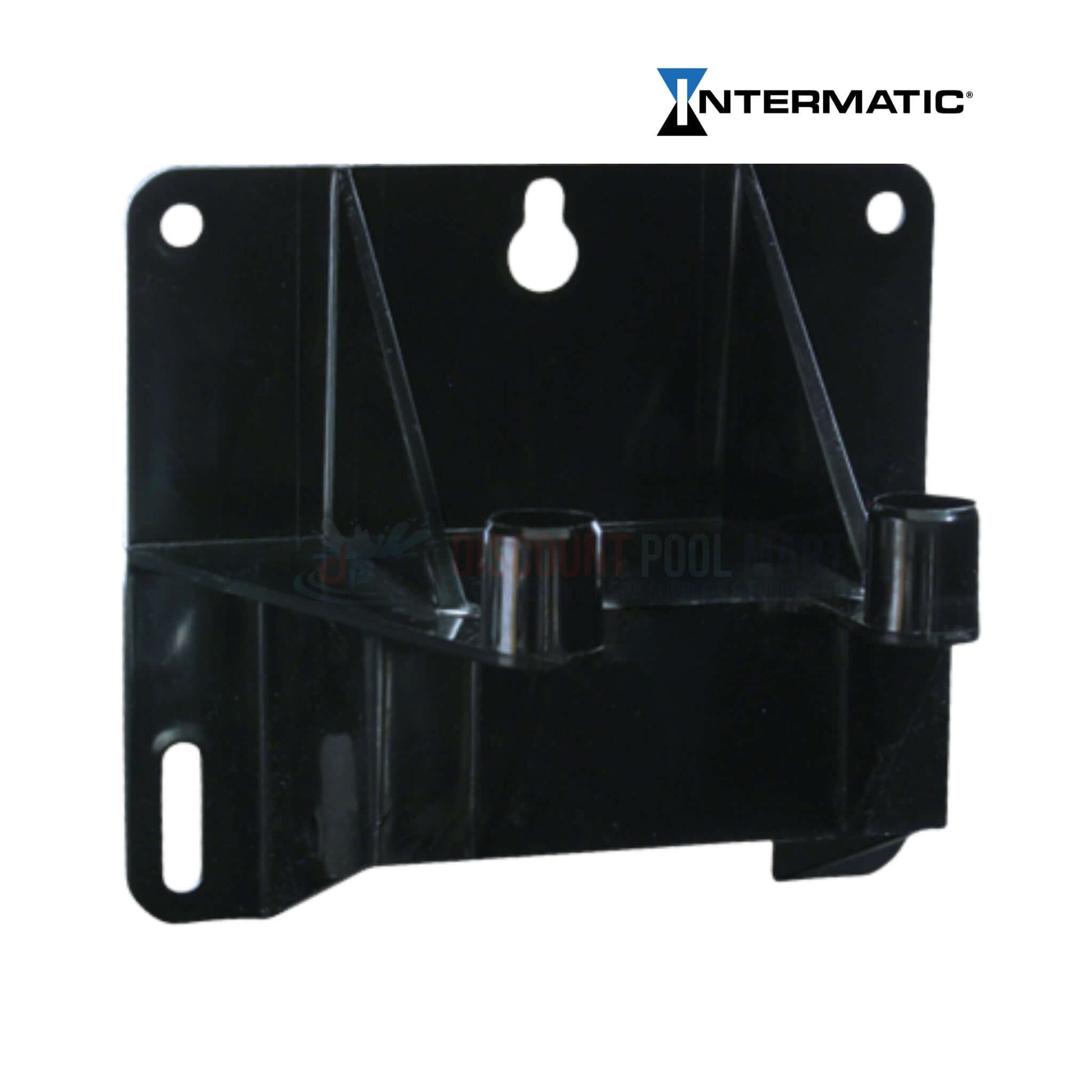 Intermatic PA114 Pool & Spa Light Junction Box Mounting Bracket in black. Durable, weather-resistant for pool lighting installation. Discount Pool Mart.