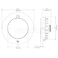 PAL Lighting Evenglow LED Spa Light dimensions diagram - 64-EGM-150 by Discount Pool Mart DPM