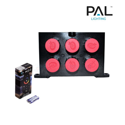 PAL Lighting transformer with six color buttons, model PC-2, from Discount Pool Mart DPM for dynamic lighting control.