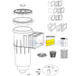 Diagram of PC&G Weir Flap SPS72015 for Admiral Skimmers by Discount Pool Mart DPM, showcasing parts and specifications.