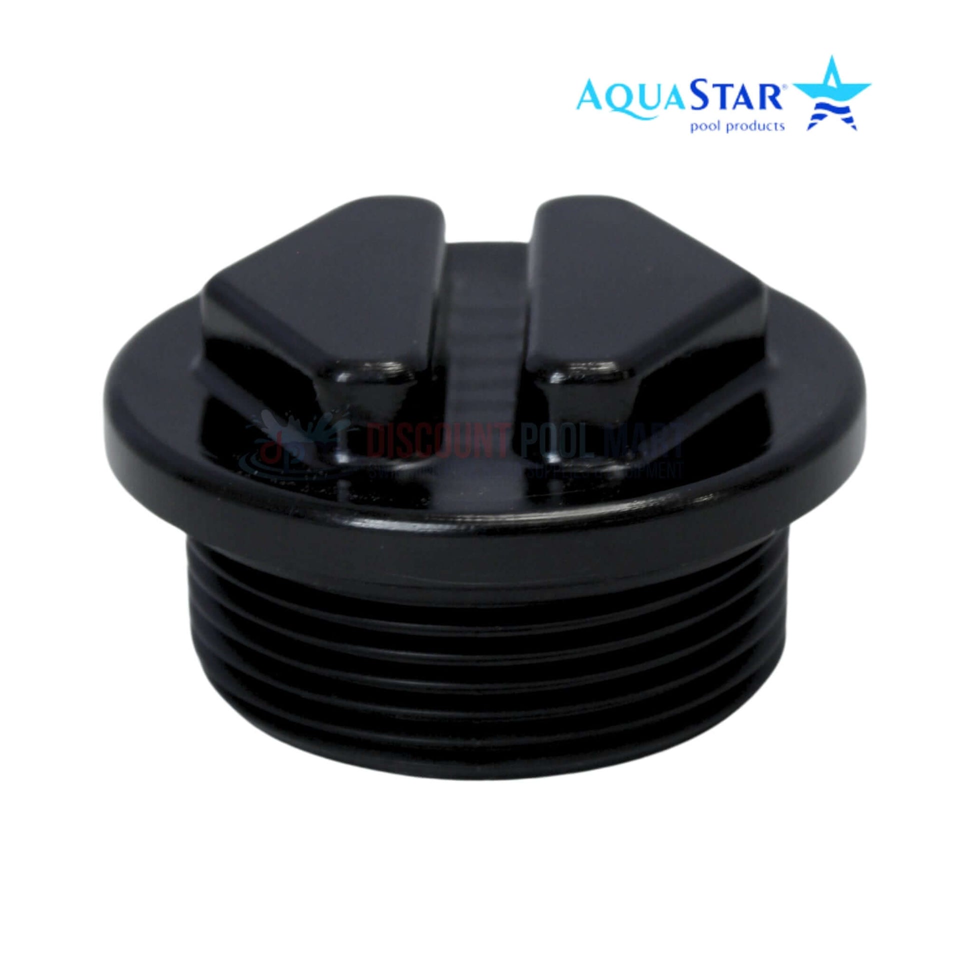 AquaStar PF2016 Drain Plug with O-Ring, black, designed for leak-proof seal, ideal for swimming pool maintenance, Discount Pool Mart.