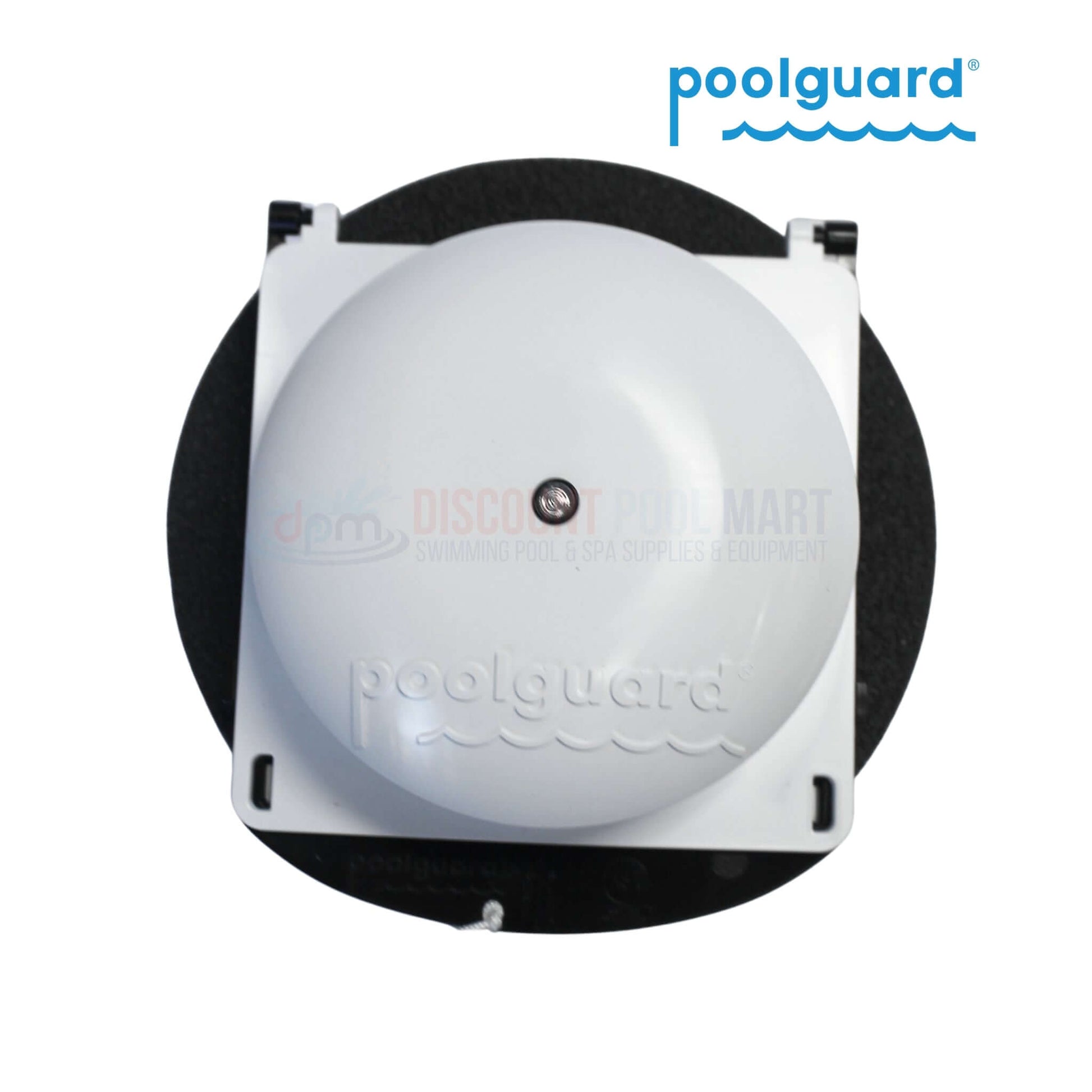 PGRM-SB2 | PoolGuard Floating Pool & Spa Alarm, white device on black base, part of Discount Pool Mart pool supplies.