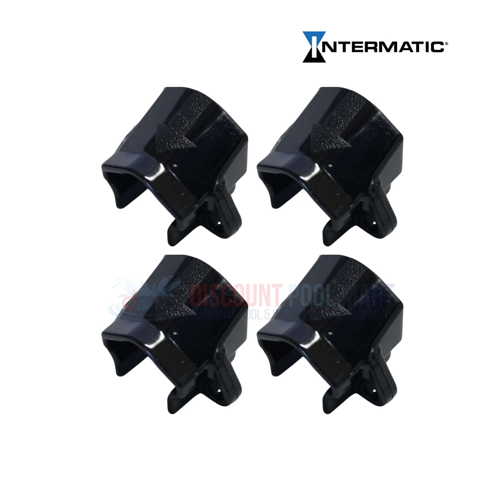 PJB4175 | Intermatic Pool & Spa 4 Light Junction Box hardware clips set. Durable black clips from Discount Pool Mart for secure installations.