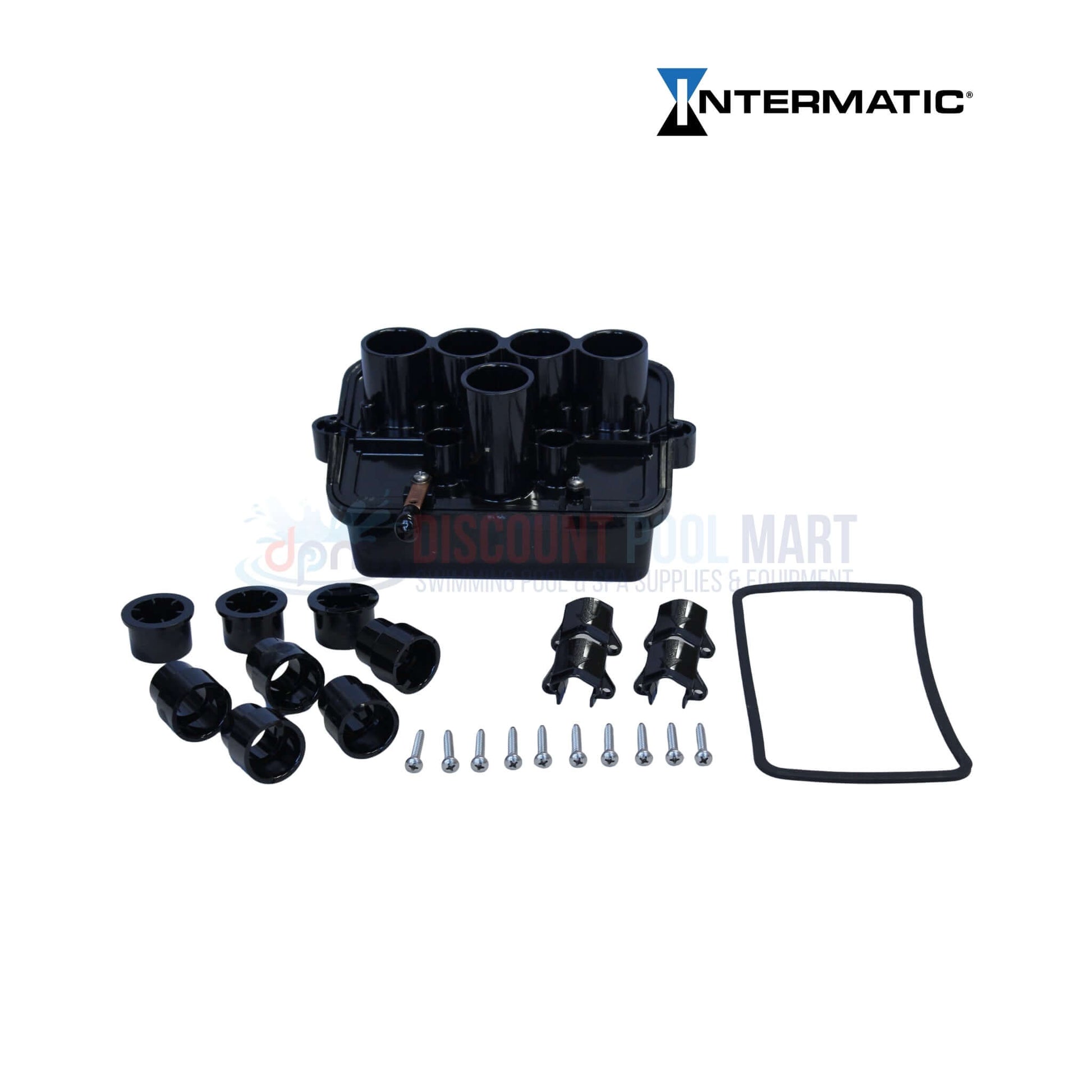 PJB4175 | Intermatic Pool & Spa 4 Light Junction Box with connectors, screws, and rubber gasket from Discount Pool Mart.