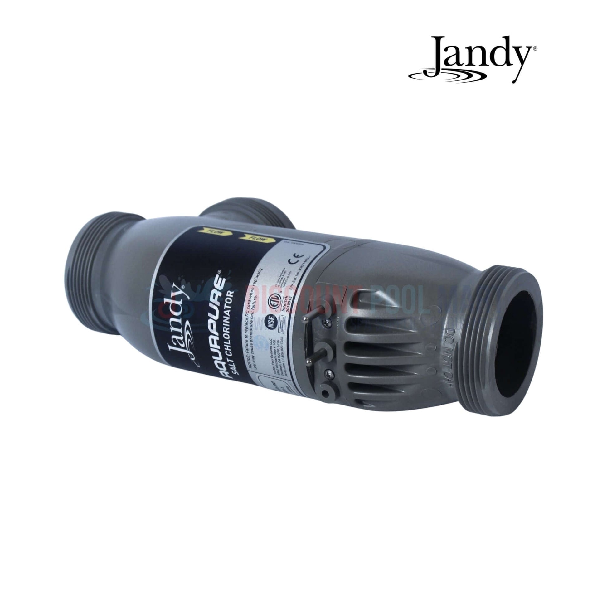Jandy AquaPure PureLink Salt Chlorinator Cell Kit PLC700 at Discount Pool Mart, gray, angled view, part for pools up to 12000 gallons.