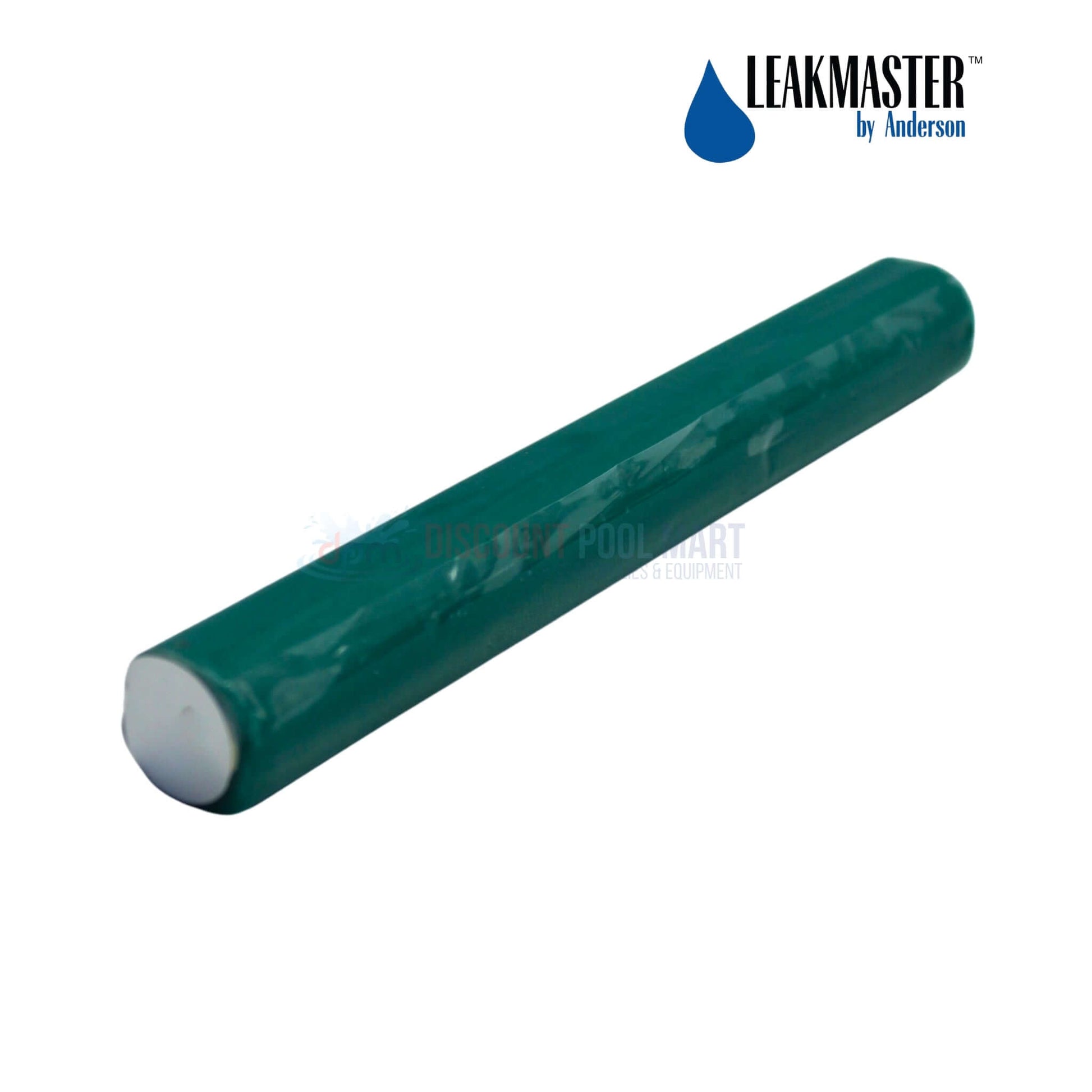 PP701 | Anderson LeakMaster Epoxy Pool Repair Putty 4oz in teal color, shown for pool repair and maintenance, available at Discount Pool Mart.