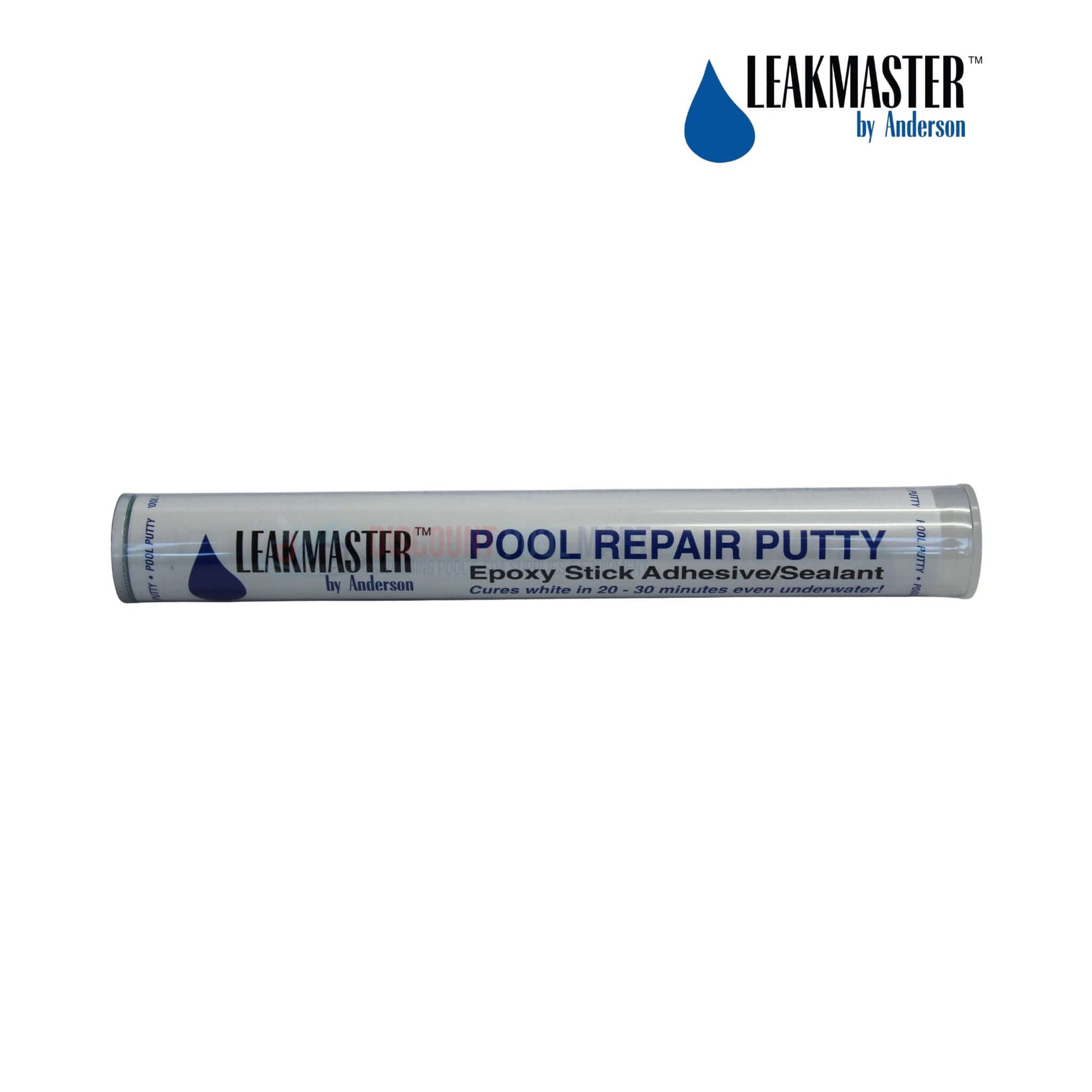PP701 | Anderson LeakMaster Epoxy Pool Repair Putty 4oz, shown in tube packaging, ideal for pool repairs, available at Discount Pool Mart.