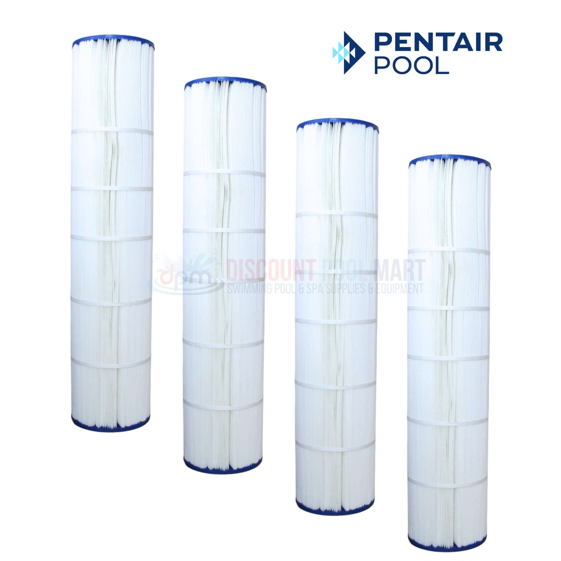 Pentair Clean & Clear Plus 520 Cartridge by Discount Pool Mart, featuring four high-performance filtration cartridges.