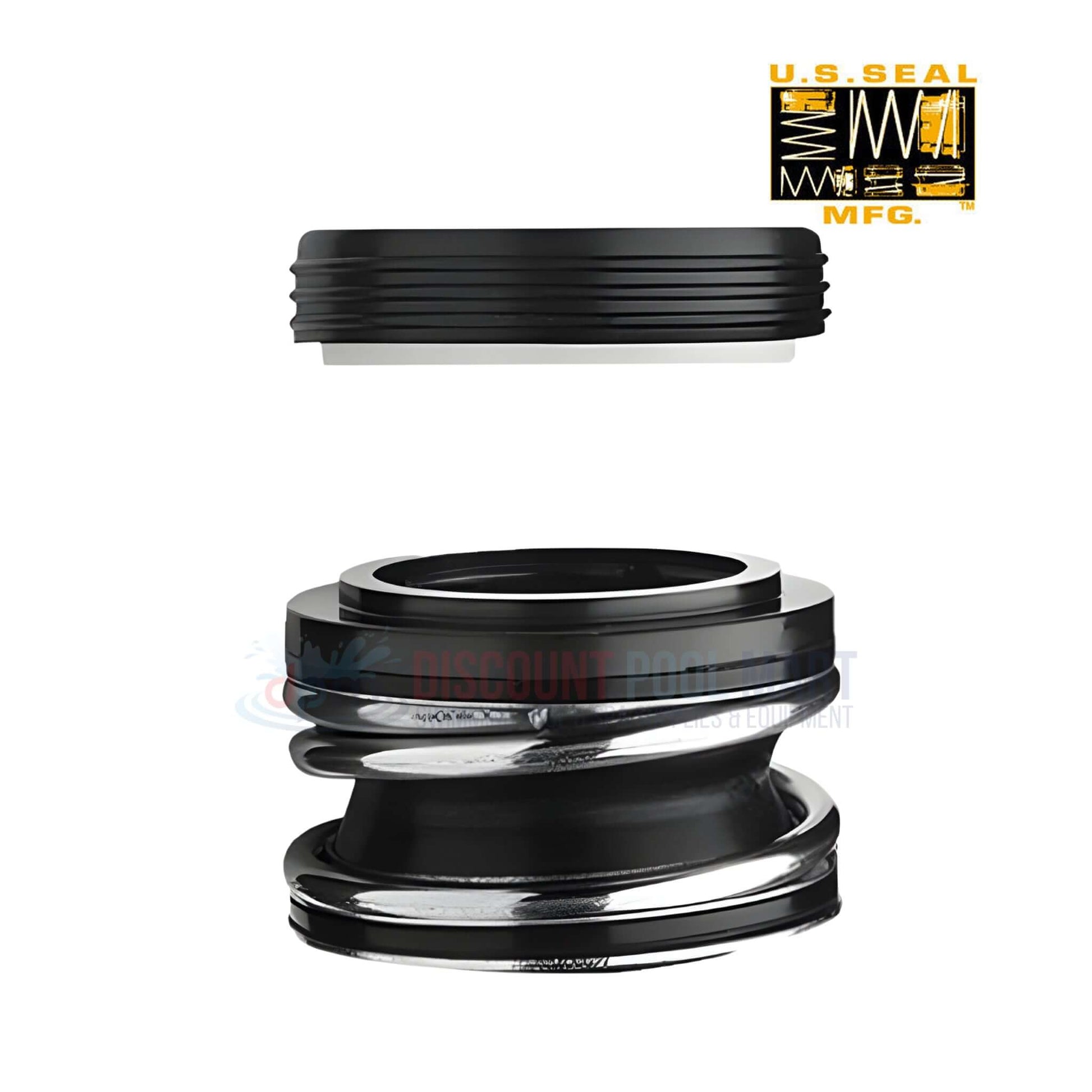 PS-201 | US Seal Premium Pump Shaft Seal Assembly | 3/4" | SPX1600Z2, showing top and side views, designed for pool and spa pumps from Discount Pool Mart.