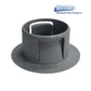 PS-7015-UG | Gray Umbrella Socket Pool Deck Anchor displayed on a white background, ideal for securing poolside poles, by Discount Pool Mart.