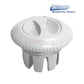 PS-7015-UW | White Umbrella Socket Pool Deck Anchor viewed from the top, showcasing its UV-stable, crisp white finish. Discount Pool Mart.