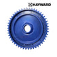 PVX051-234 | Hayward Phoenix Wheel Hub in blue, showing gear teeth for pool cleaner efficiency. Available at Discount Pool Mart.