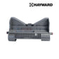 PVX792SA-207 | Hayward Phoenix 2 Wheel Lower Body | Gray showing front angle, featuring durable molded plastic for pool supplies.