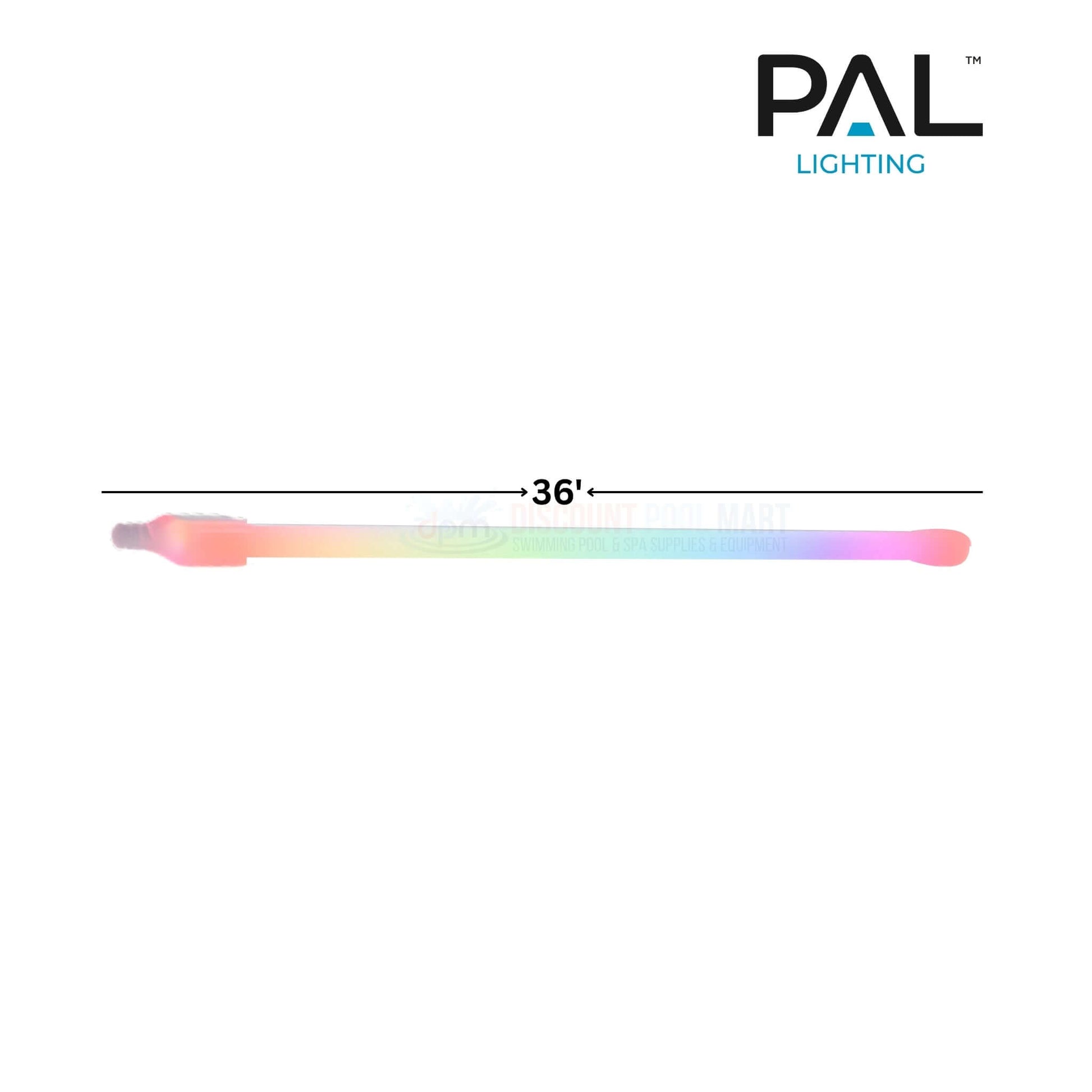 PAL Lighting EvenGlow Flex Side View 36' Multi-Color LED Strip | Discount Pool Mart DPM
