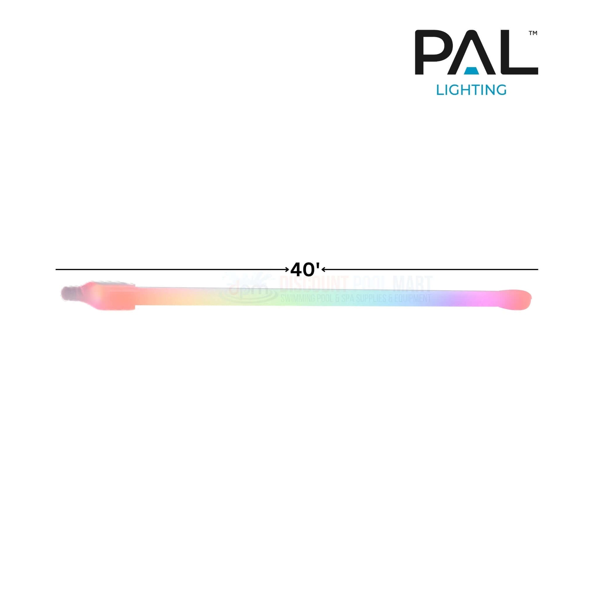 PAL Lighting EvenGlow Flex 40' LED Strip for pool landscape | Discount Pool Mart DPM | Flexible multi-color options