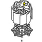 Pentair Air Vent Strainer 172855 for Nautilus Plus & FNS DE filters, 3/4", Discount Pool Mart DPM
