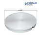 Pentair AutoFill Leveler Deck Lid T10W in white, 6-3/4 inch diameter, from Discount Pool Mart (DPM), OEM replacement part.
