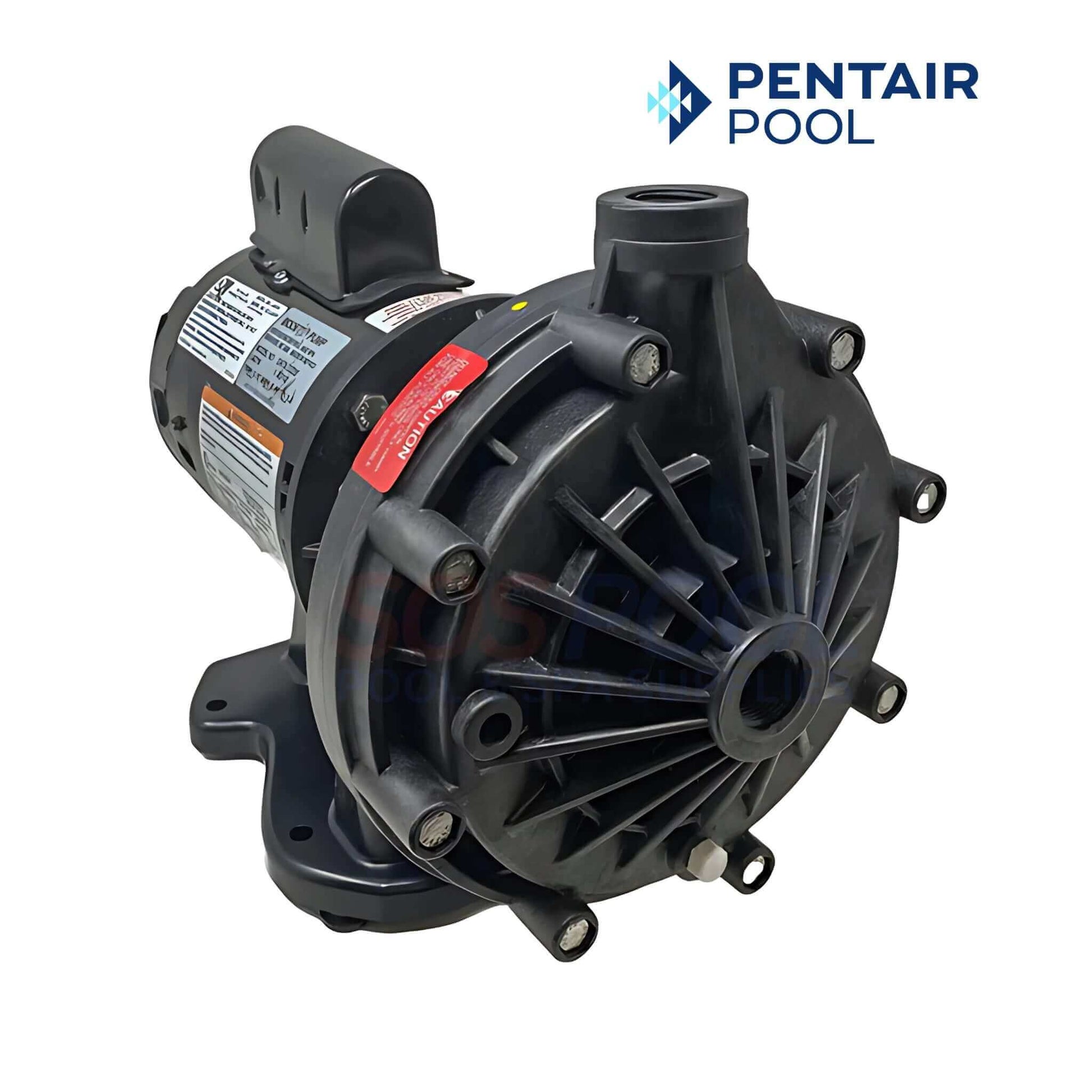 Pentair Booster Pump For Pressure Side Cleaners | EC-LA01N, 3/4 HP booster pump, black, designed for pressure-side pool cleaners, SOS Pool supplies.