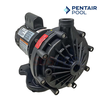 Pentair Booster Pump For Pressure Side Cleaners | EC-LA01N, 3/4 HP booster pump, black, designed for pressure-side pool cleaners, SOS Pool supplies.