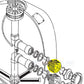 Pentair 2" Bulkhead Fitting 154405 installation diagram for Triton filters at Discount Pool Mart DPM.