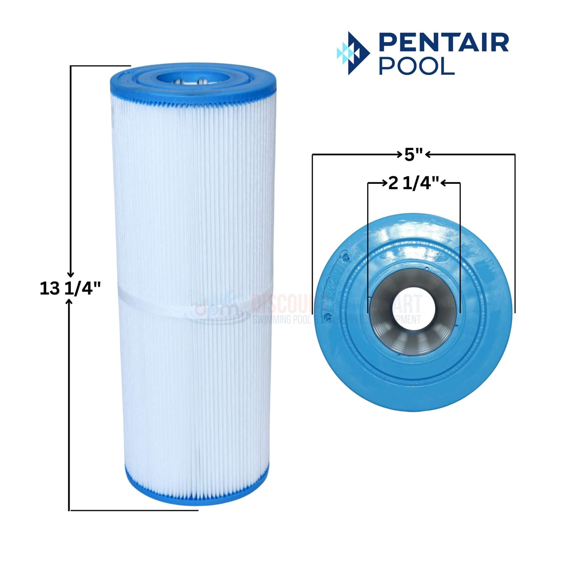 Pentair R172327 filter cartridge 25 sq ft for Dynamic Series filters, 5" x 13-1/4", from Discount Pool Mart DPM.