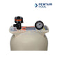 Pentair Clean & Clear Cartridge Filter with pressure gauge for efficient pool filtration and maintenance.