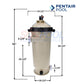 Pentair Clean & Clear Cartridge Filter dimensions 76" height, 16" width, 200 sq ft filtration area at SOS Pool.