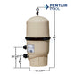 Pentair Clean & Clear Plus Cartridge Filter 420 sq ft from Discount Pool Mart DPM, featuring dimensions and clear water filtration.