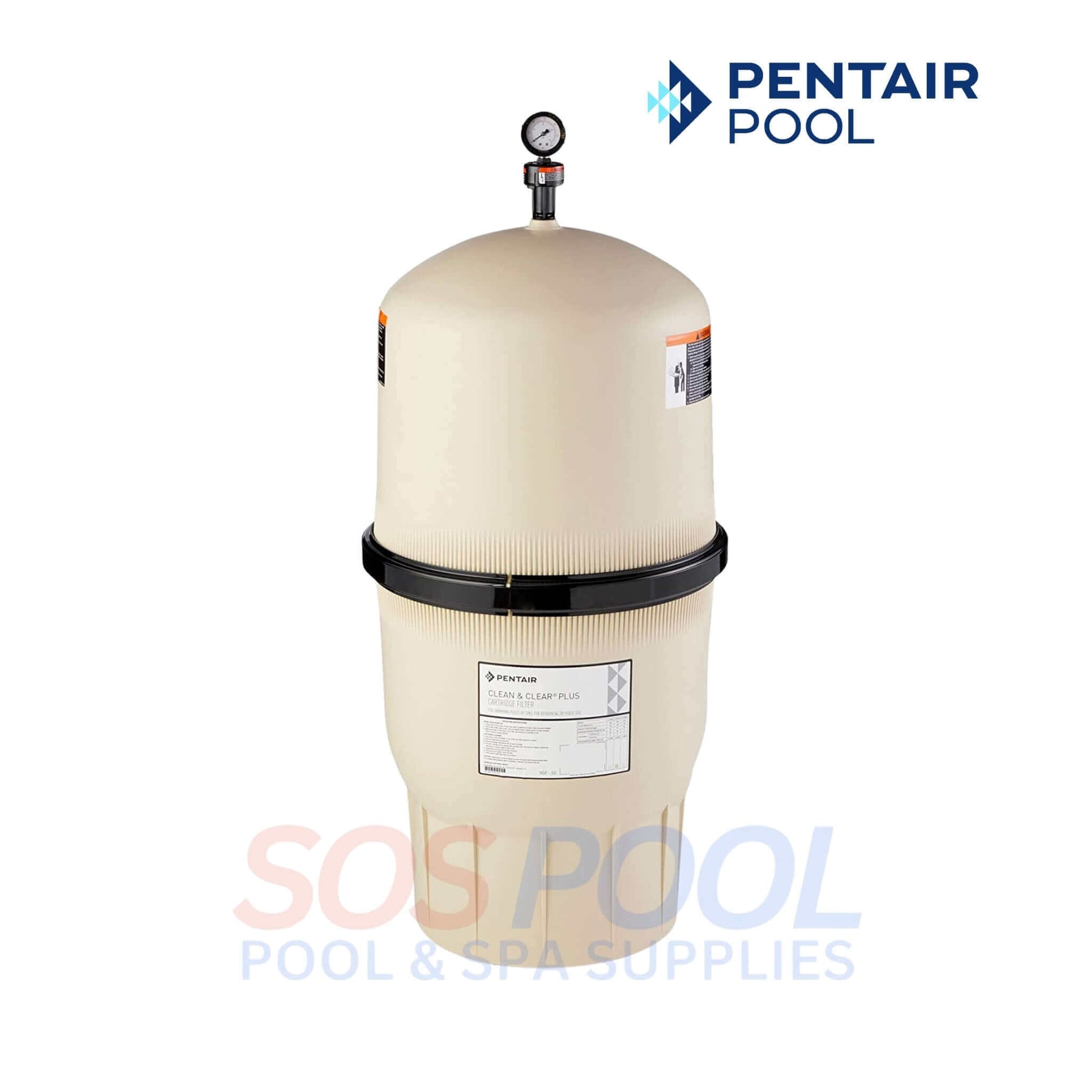 Pentair Clean & Clear Plus Cartridge Filter EC-160301 for swimming pools, 420 sq ft filtration area. SOS Pool.