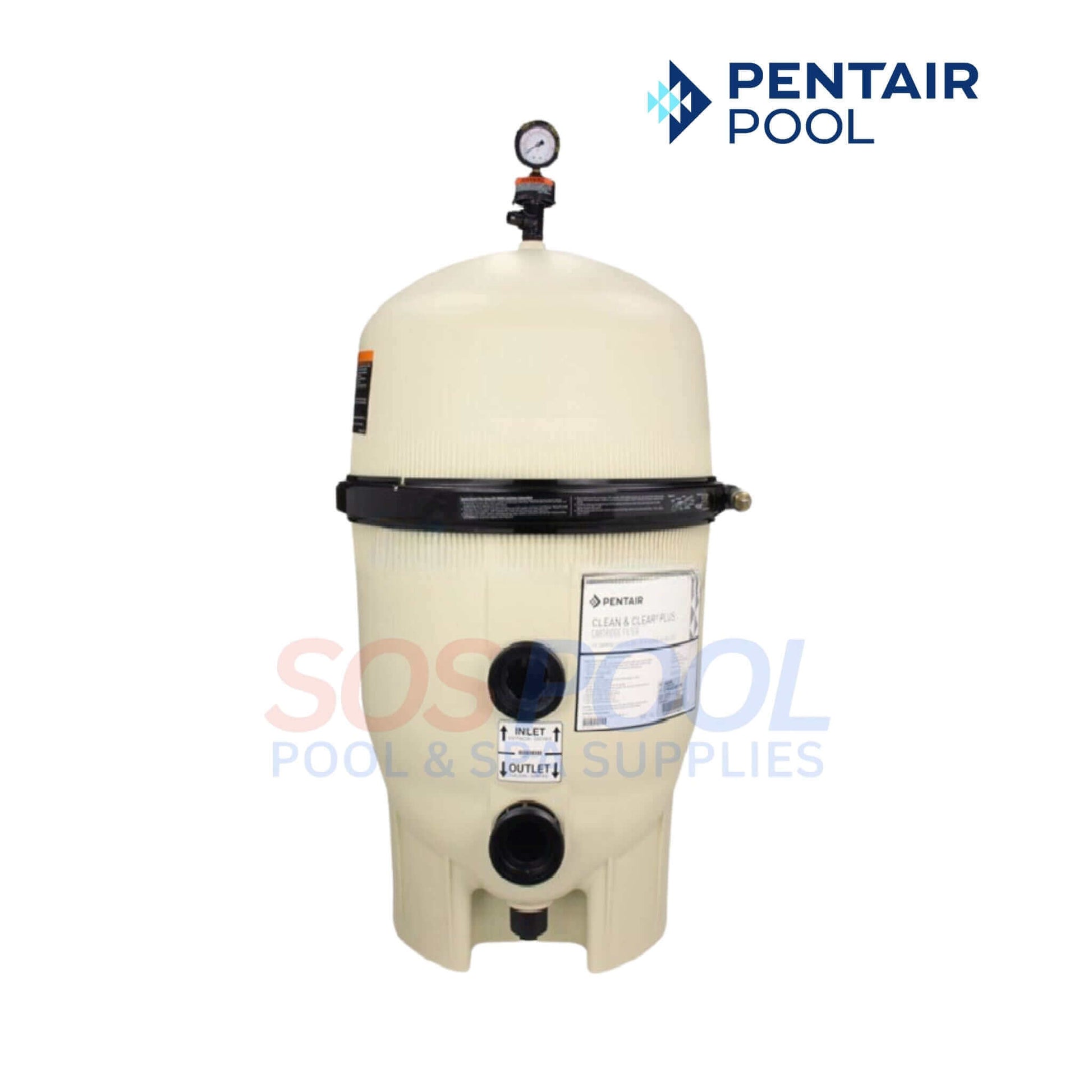 Pentair Clean & Clear Plus Cartridge Filter | 520 sq ft | Exceptional water filtration from SOS Pool Supplies.