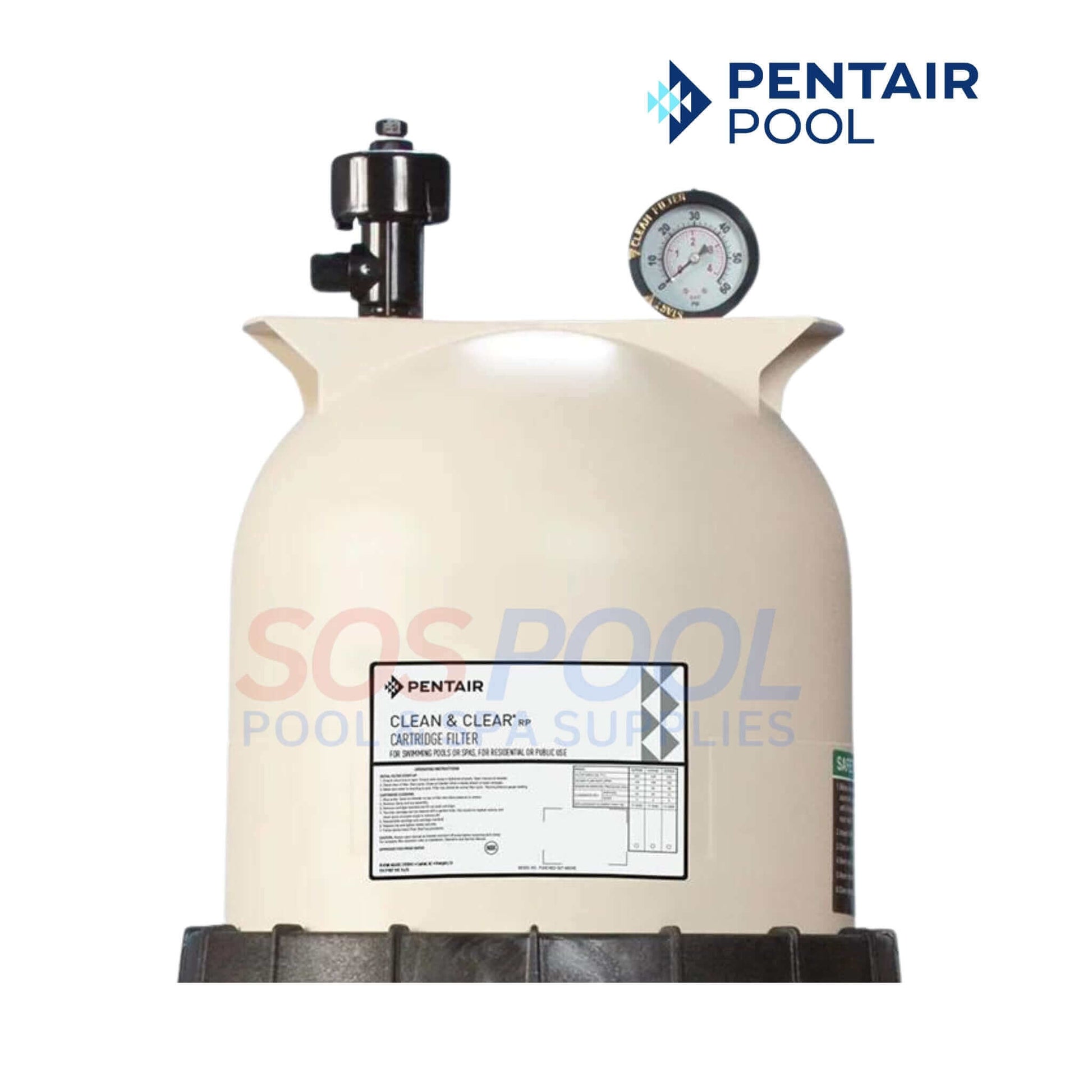 Pentair Clean & Clear RP Cartridge Filter 150 sq ft | EC-160355 | SOS Pool Supplies - Ensures clean pool water.
