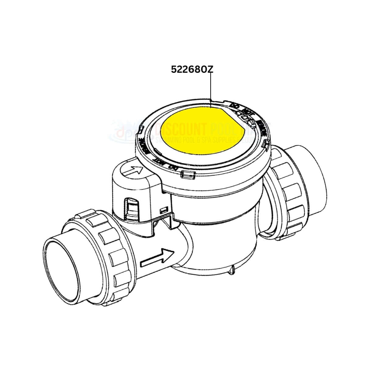 Pentair Clear Lid for iChlor Chlorine Generators 522680Z available at Discount Pool Mart DPM for maintenance and monitoring.